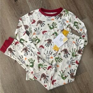 Burt's Bees Red and Green Pajama Sets Vibrant and Comfortable